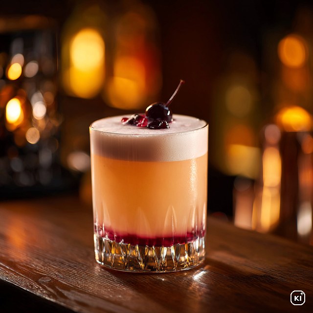 Karlsruher Kirsch Sour Cocktail Rezept