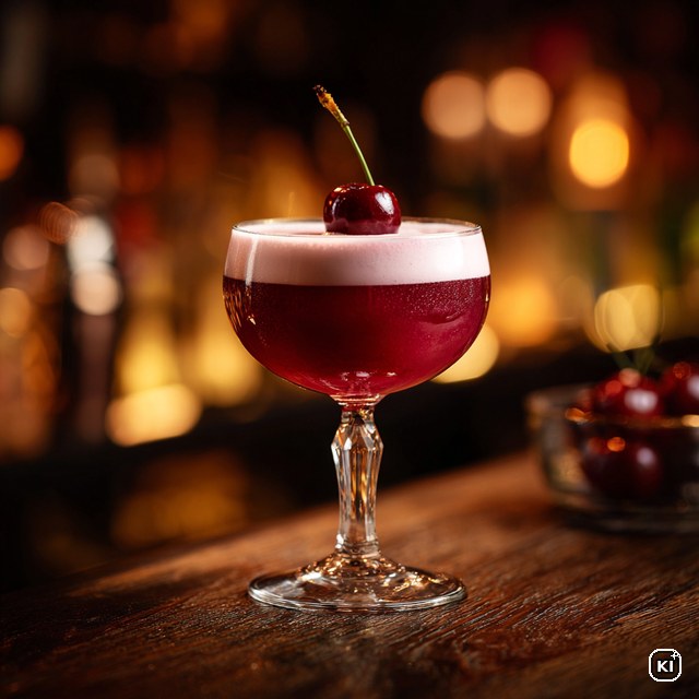 Kirsch-Chili Sour Cocktail Rezept
