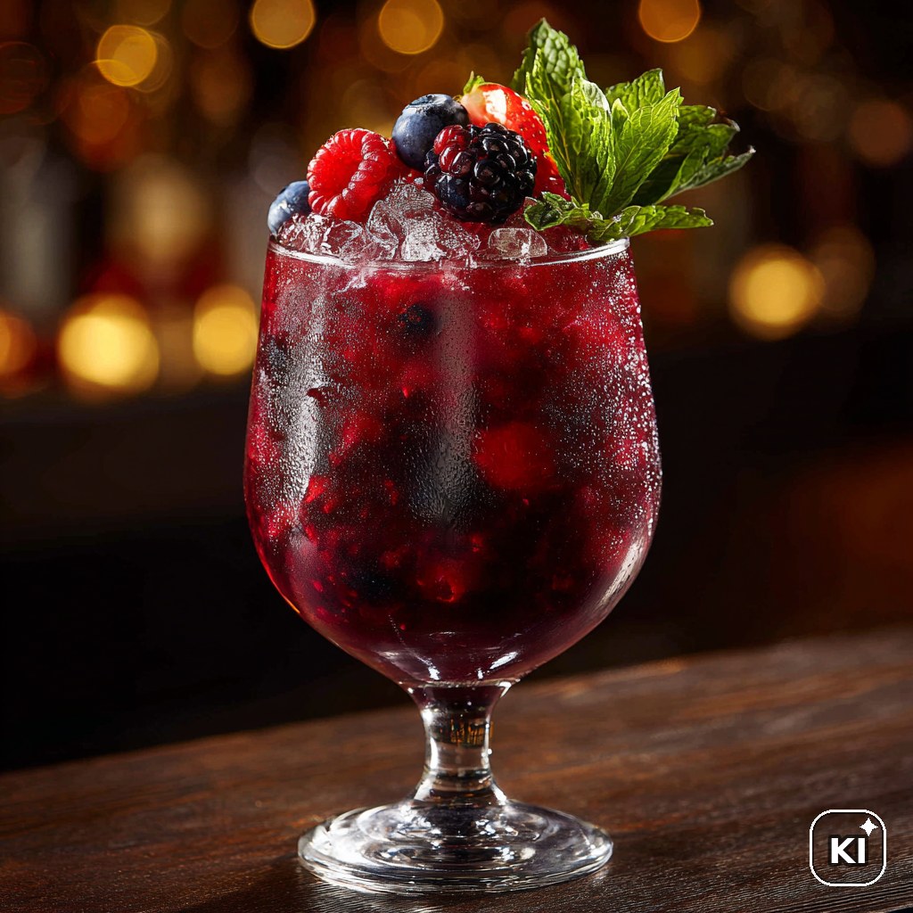 Kräuter-Beeren-Cup Cocktail Rezept