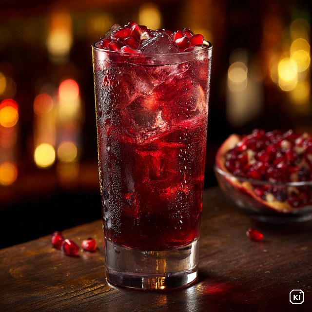Küstennebel Granatapfel Cocktail Rezept