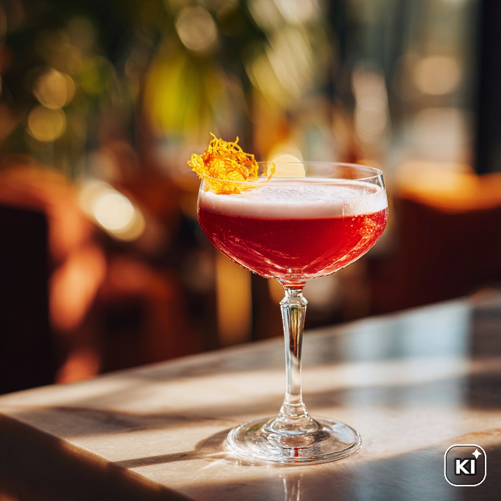 Lillet Rouge Sour Cocktail Rezept