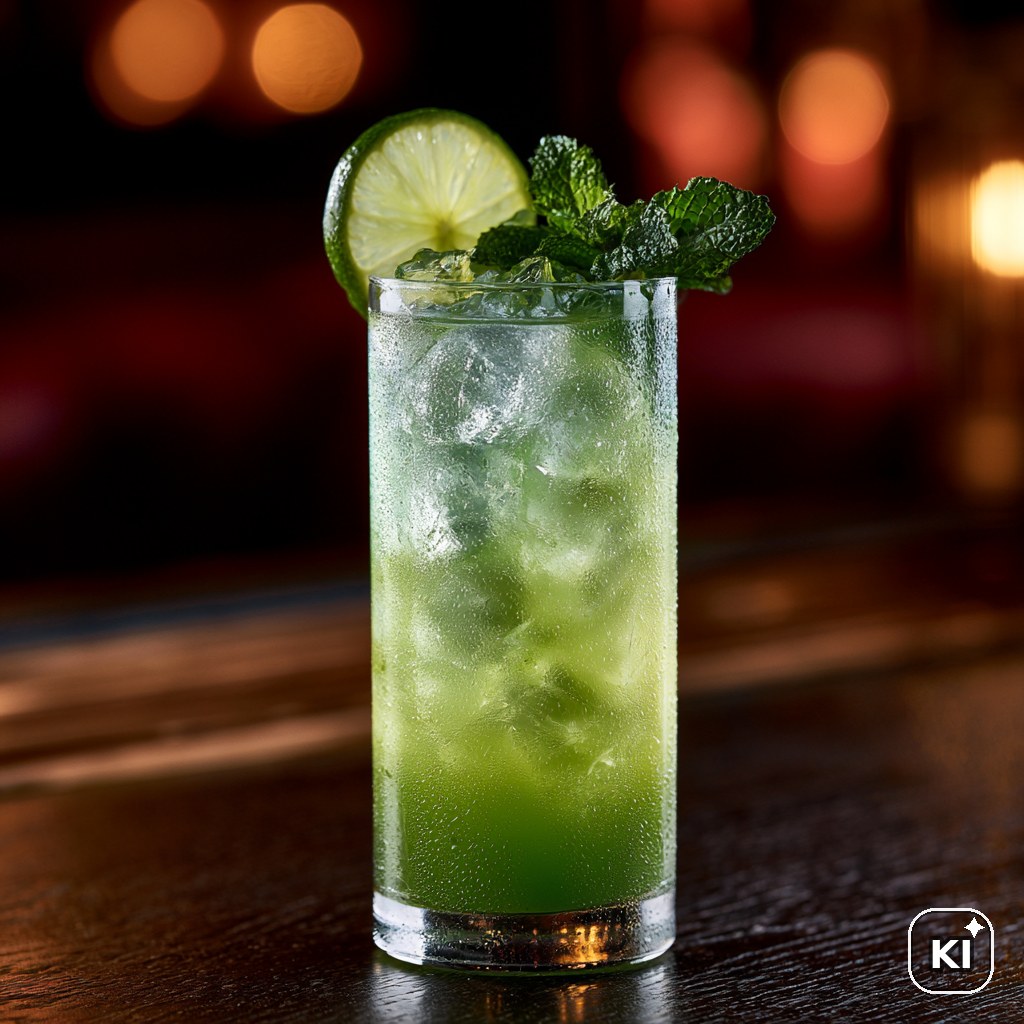 Matcha Tonic Cocktail Rezept
