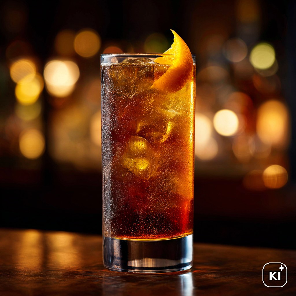 Mate Amaro Highball Cocktail Rezept