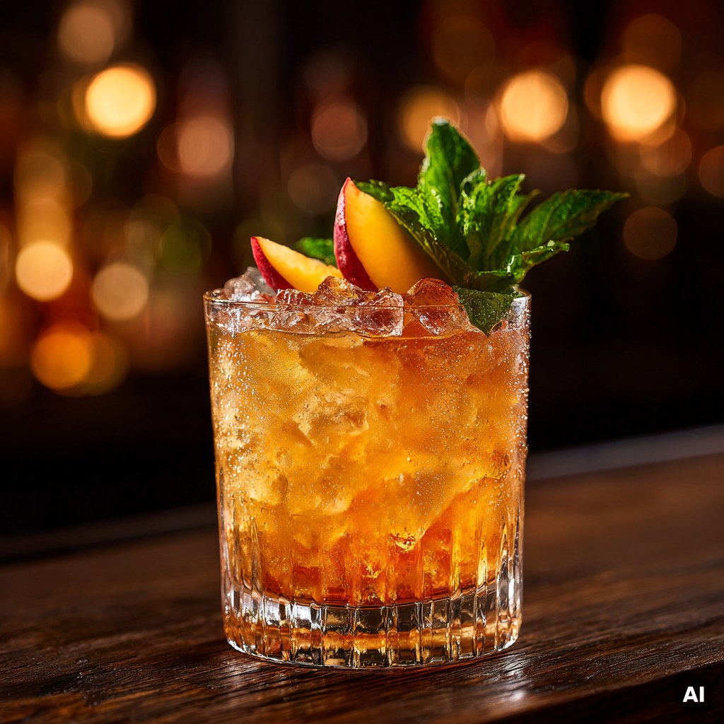 Nectarine Smash Cocktail Rezept