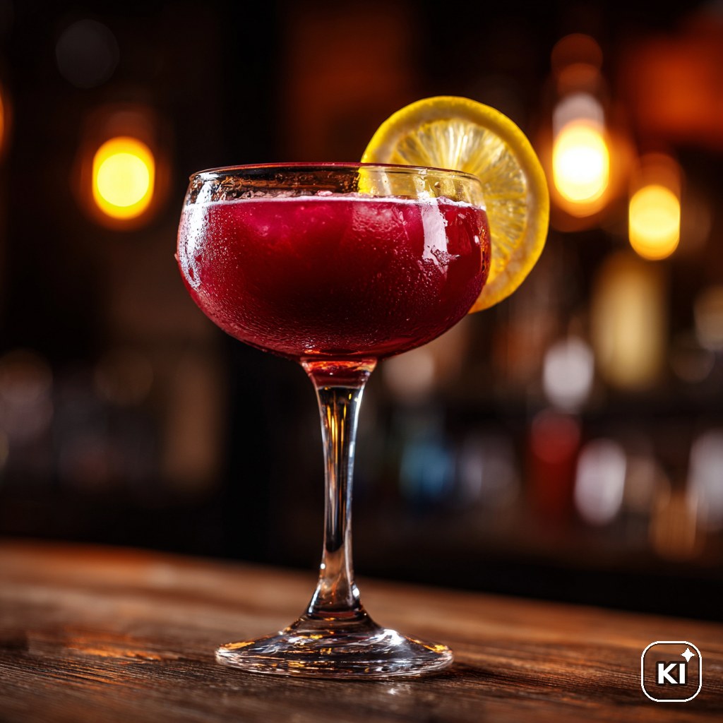 Ouzo Sour Cherry Cocktail Rezept