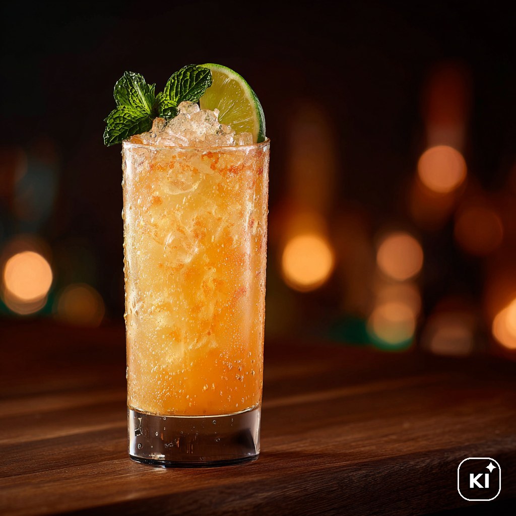 Pfirsich Mule Cocktail Rezept