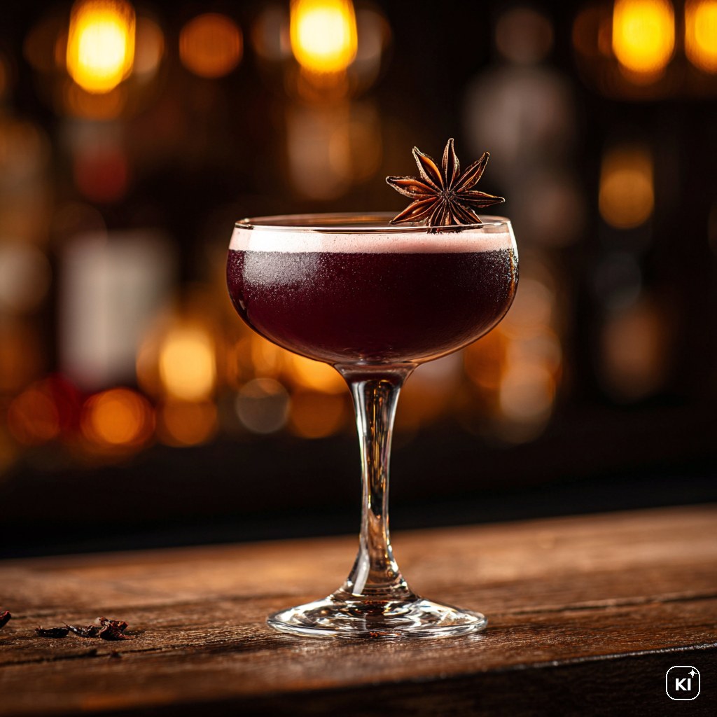 Plum & Star Anise Sour Cocktail Rezept