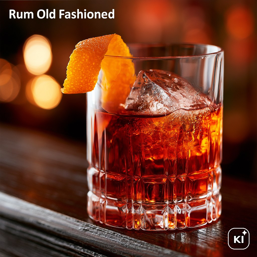 Rum Old Fashioned Cocktail Rezept
