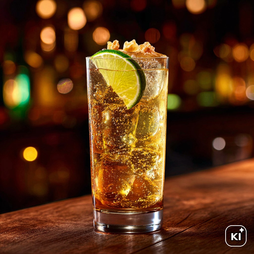 Rum Sirup Highball Cocktail Rezept