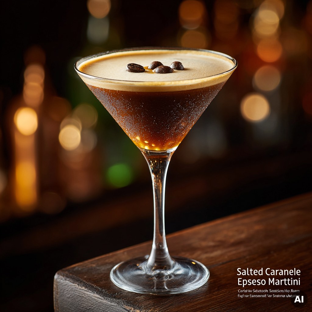 Salted Caramel Espresso Martini Cocktail Rezept