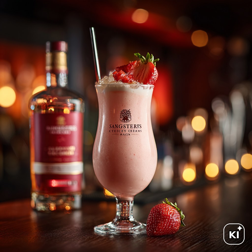 Sangster's Strawberry Cream Cocktail