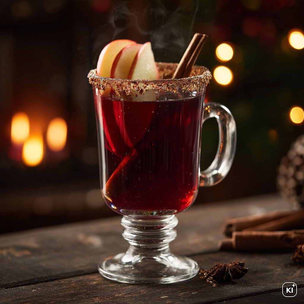 Schneller Apfel-Glühwein Cocktail Rezept