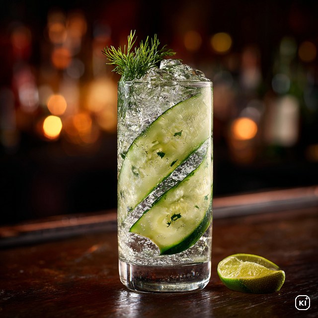 Spreewald Gurken-Highball Cocktail Rezept
