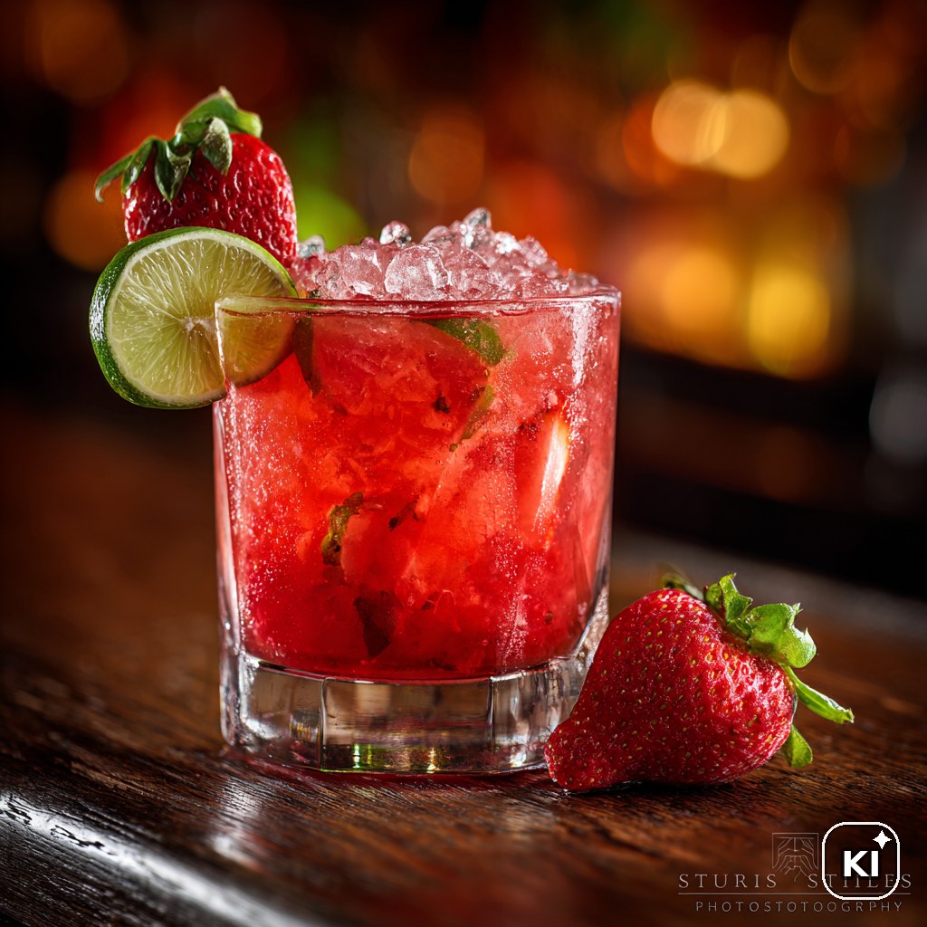 Cocktailrezept Strawberry & Lime Caipirinha