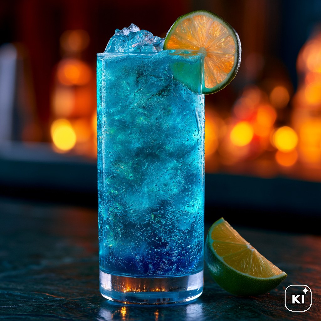 Sweet Blue Gin Tonic