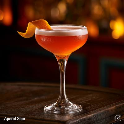 Aperol Sour Cocktail Rezept