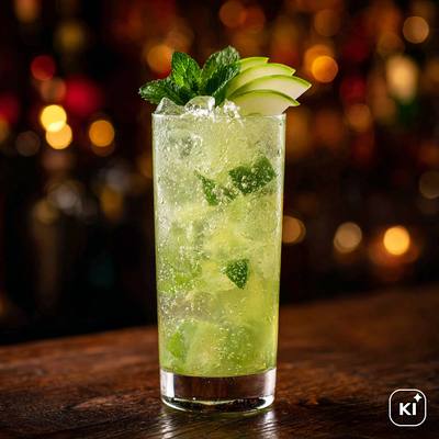 Apfel-Limette Fizz