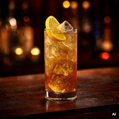 Apfelessig Honey Highball Cocktail Rezept