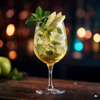 Cocktailrezept Applemint Spritz