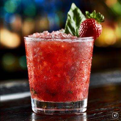 Basil & Strawberries Cocktail