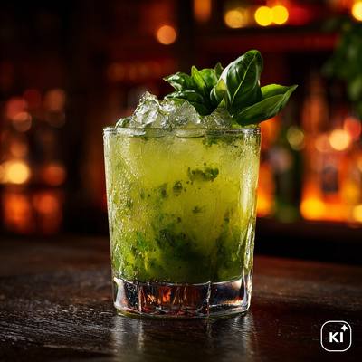 Basil Smash Cocktail