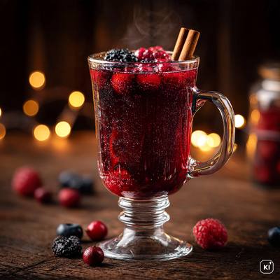 Beeren-Rosé-Glühwein