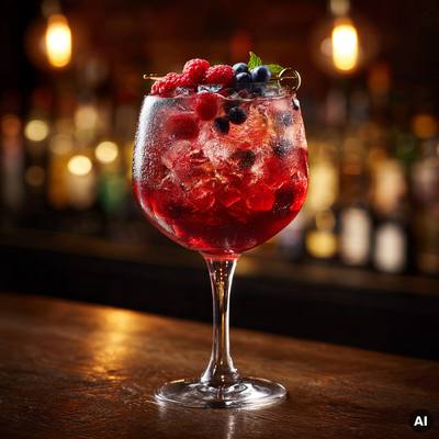 Berry Cider Sour Cocktail