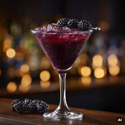 Blackberry Martini Cocktail
