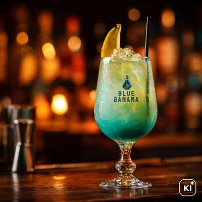 Blue Banana Cocktail