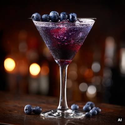 Blueberry Martini Cocktail Rezept