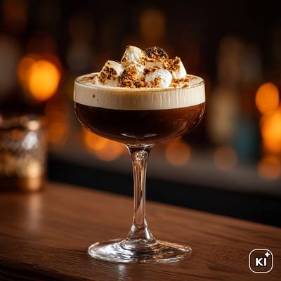 Campfire Flip Cocktail