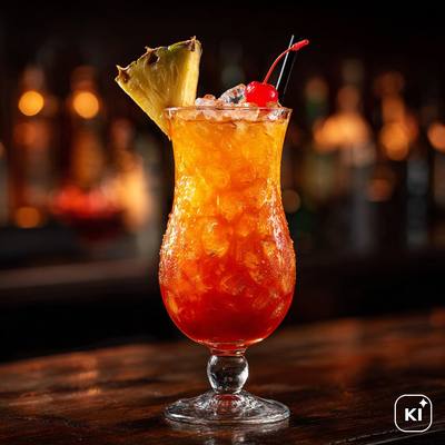 Caribbean Rum Punch Cocktail Rezept