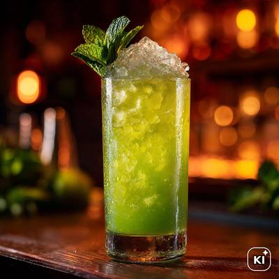 Chartreuse Swizzle Cocktail