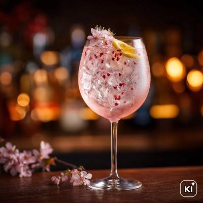 Cherry Blossom Spritz Cocktail
