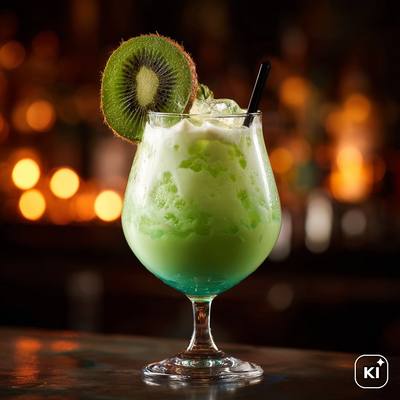 Cocoa de Kiwi Cocktail
