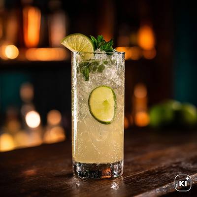Cointreau Fizz Cocktail