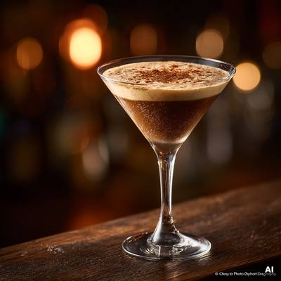 Dirty Chai Martini Cocktail