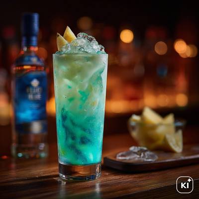 Exotic Blue Cocktail