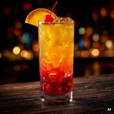 Fanta Sunrise Cocktail