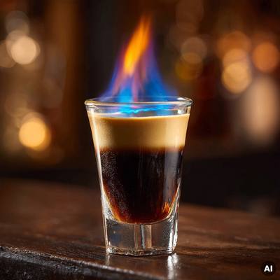 Flaming Stroh Shot