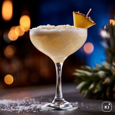 Golden Colada Cocktail
