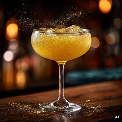 Golden Glitzer Margarita Rezept