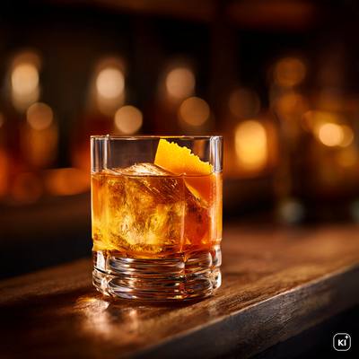 Grappa Old Fashioned Cocktail