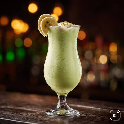 Green Banana Colada Cocktail Rezept