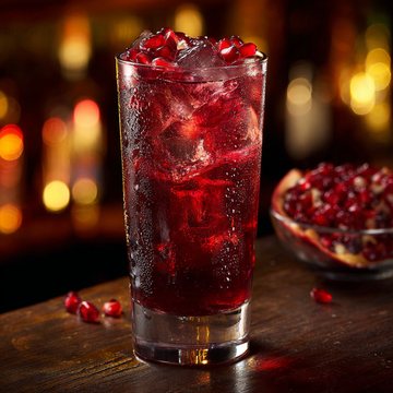 Küstennebel Granatapfel Cocktail Rezept