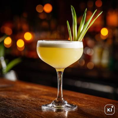 Lemongrass Gin Sour Cocktail Rezept