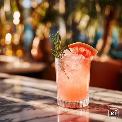 Lillet Grapefruit on Ice