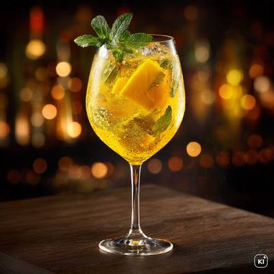 Cocktailrezept Lillet Mango Spritz