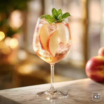 Lillet White Peach on Ice Rezept