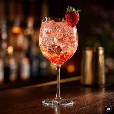 Malibu Strawberry Spritz